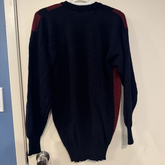 Vintage Jaeger  100% LambsWool Men’s Checkered Red/Blue 40in/102cm - Picture 4 of 8